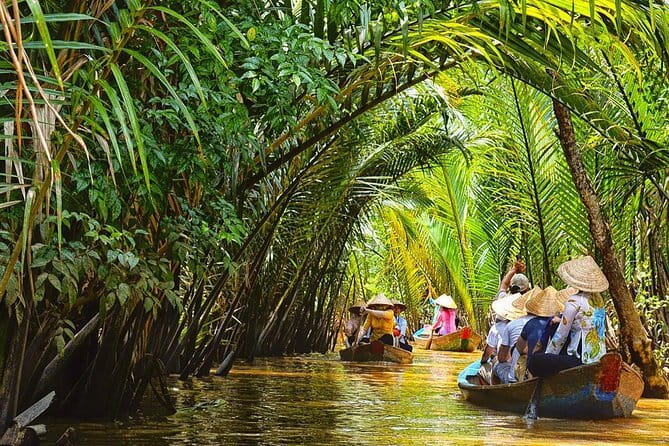 2-Day Mekong tour from HCM Boat-bike-cooking class-visit forest - Sunrise on the Way to Cai Rang Floating Market