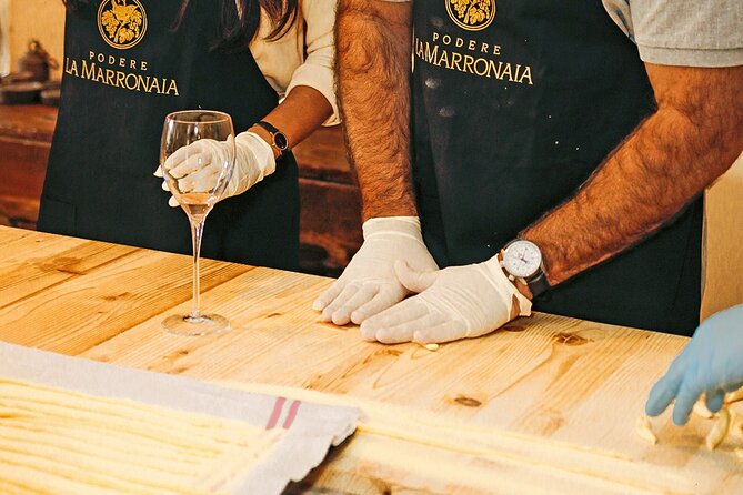 3-hour Tuscan Cooking Class with Wine & Oil Tasting - Wine, olive oil, and balsamic tasting at the table