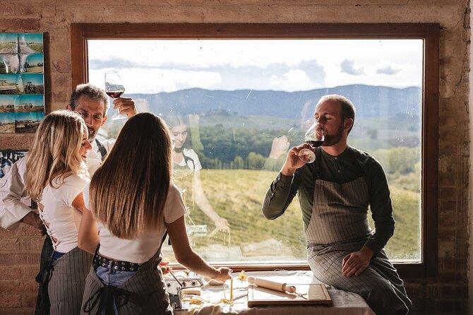 A Brunello Cooking Class with Vineyards View Winery - Cooking pasta above Montalcino