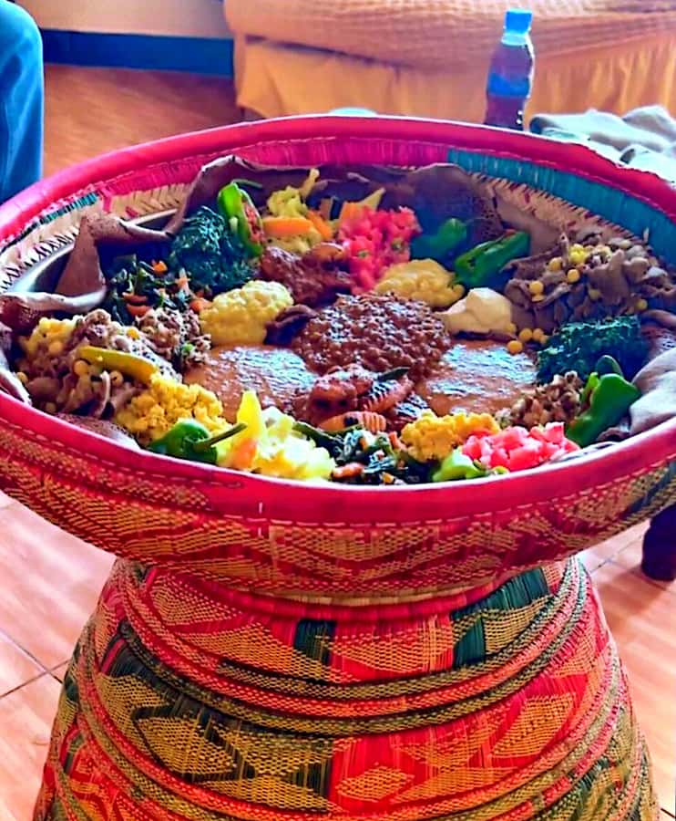 Addis abeba Full Cooking class. - Making injera in a shared home kitchen