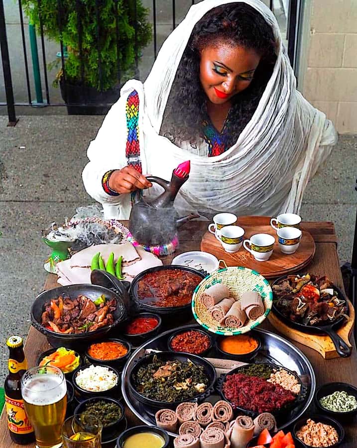 Addis abeba Full Cooking class. - Roasting beans for Ethiopian coffee
