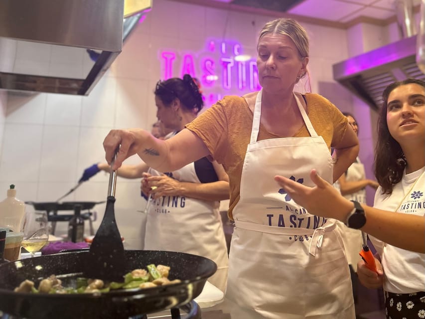 Alicante Paella Cooking Class, Tapas, Drinks and Market - What you actually cook and eat
