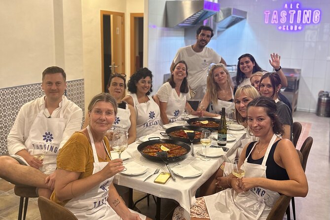 Alicante Paella Cooking Class, Tapas, Drinks and Marketplace - From market basket to cooking station