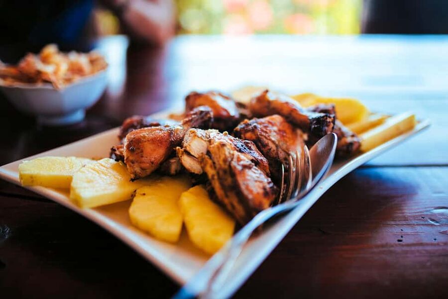 All About Jerk Cooking Class - Rum punch, local juice, and a veranda lunch