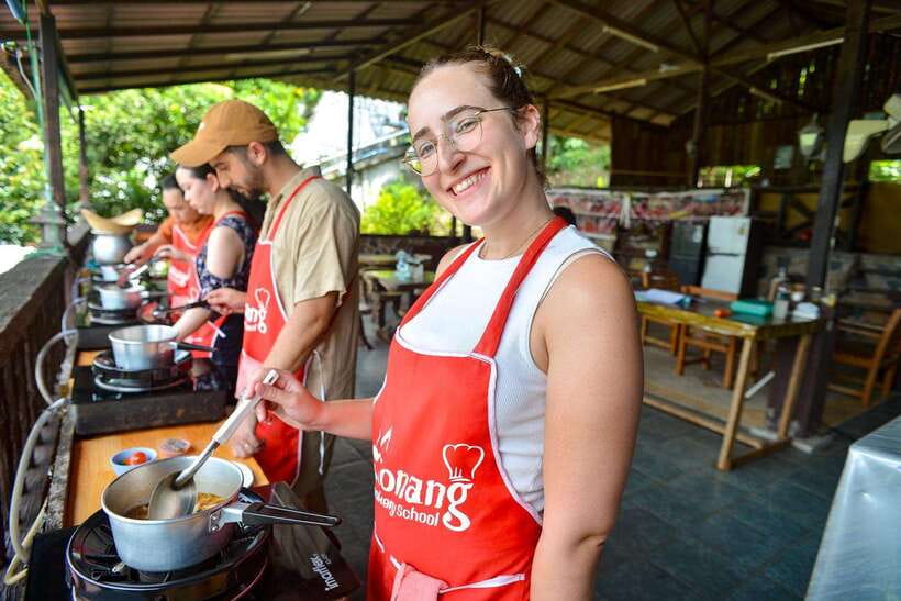 Ao Nang: Half-Day Thai Cooking Class Krabi Province - Cooking beside the temple in Ao Nang