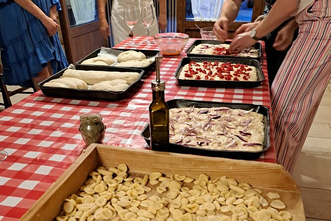 Apulian cooking class and typical dinner - Focaccia, bread, and the wood-fired oven