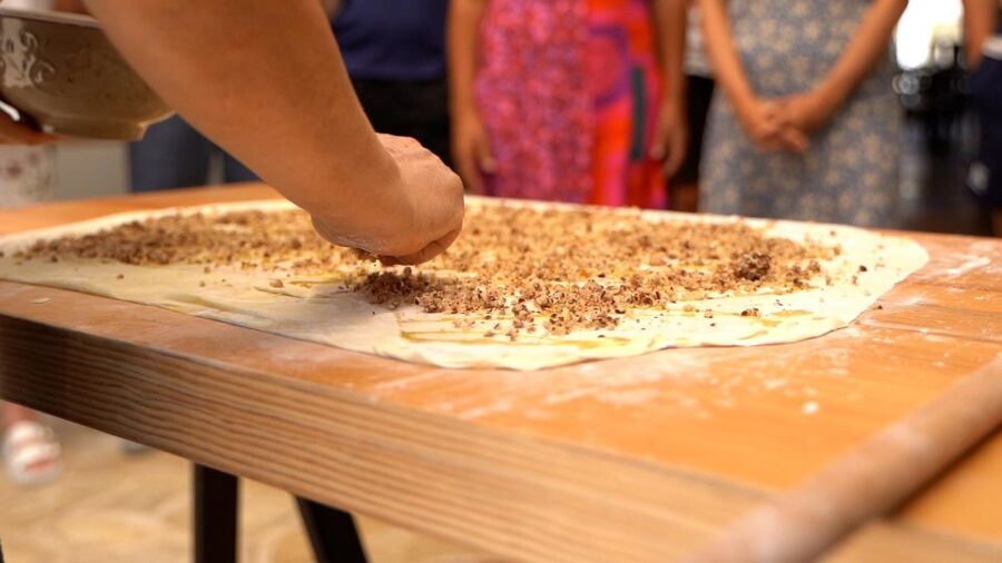 Argassi: Zakynthian Culture & Greek Cooking Class with Lunch - Lunch in the shaded garden