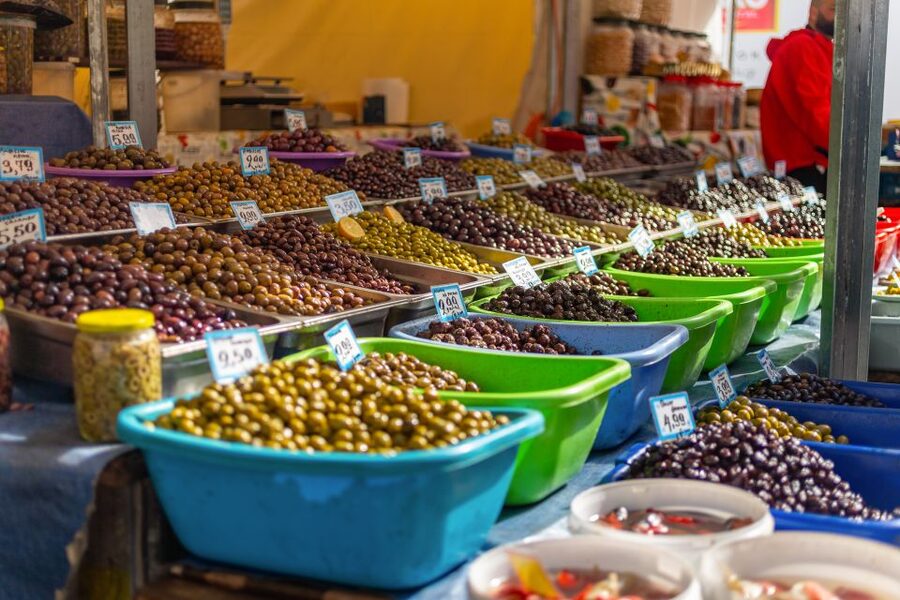 Athens: Food Market Visit and Cooking Class with Wine - Walking through Varvakios Agora