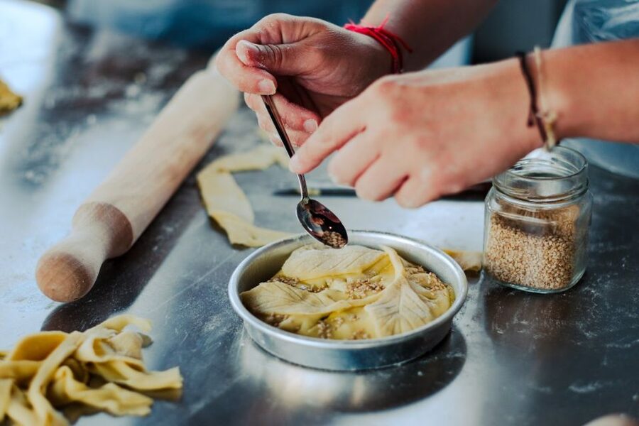 Athens: Greek Cooking Class & Dinner on a Rooftop - Sitting down to eat what you made