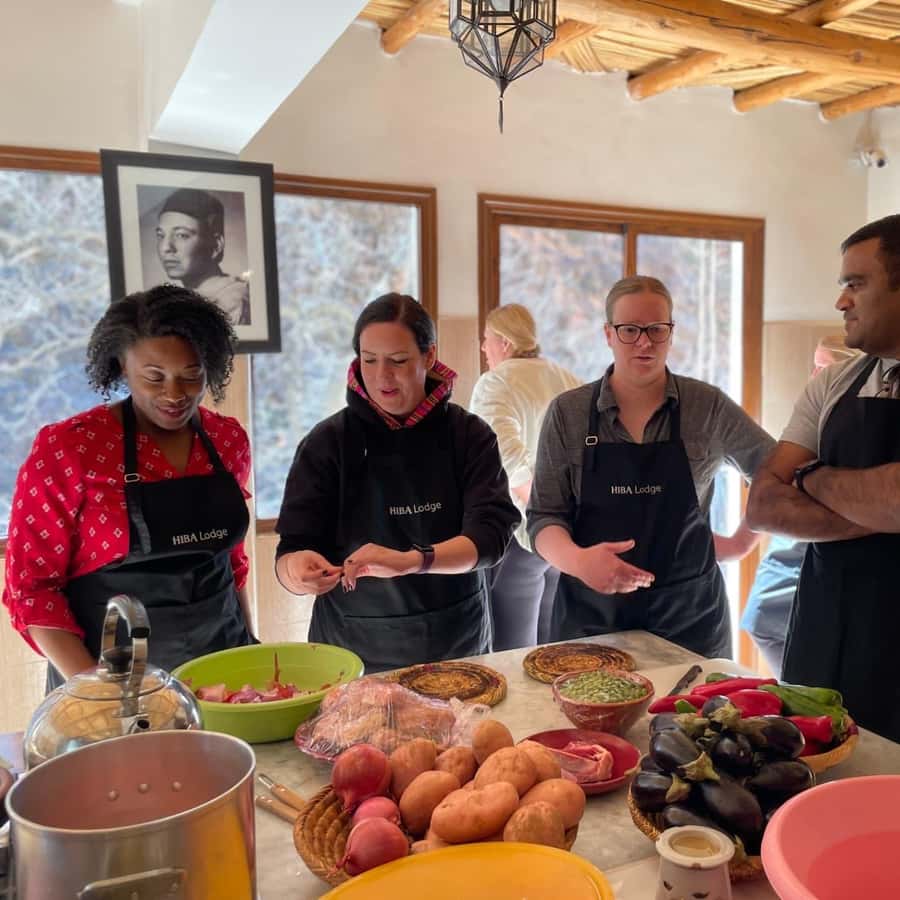 Atlas Mountains Day Trip: Market, Cooking & Village Walk - Returning for a shared Moroccan meal