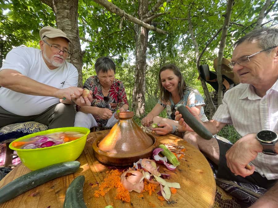 Atlas Mountains Day Trip: Market, Cooking & Village Walk - Imlil market and the ingredients for lunch