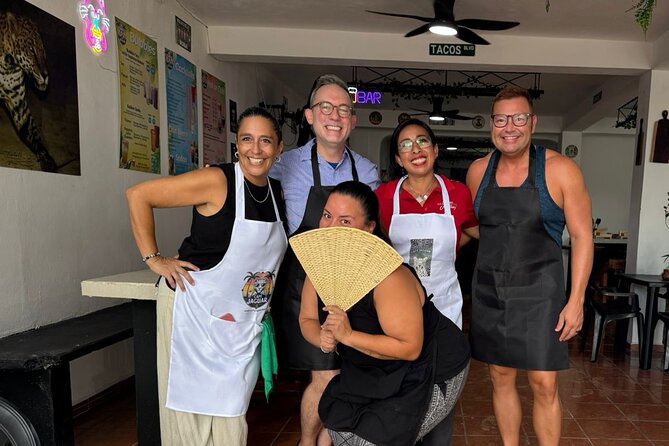 Authentic Beachfront Mexican Cooking Class Cafe Jaguar Costa Maya - Tacos al pastor on the comal