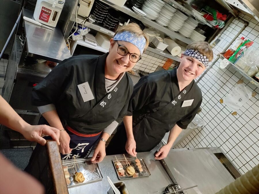 Authentic Japanese Cooking Experience at Izakaya restaurant - Grilling yakitori in izakaya style