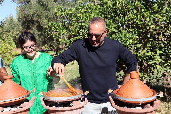 Authentic Moroccan Cooking Class in a Farm in Marrakech - Eating beneath the citrus trees