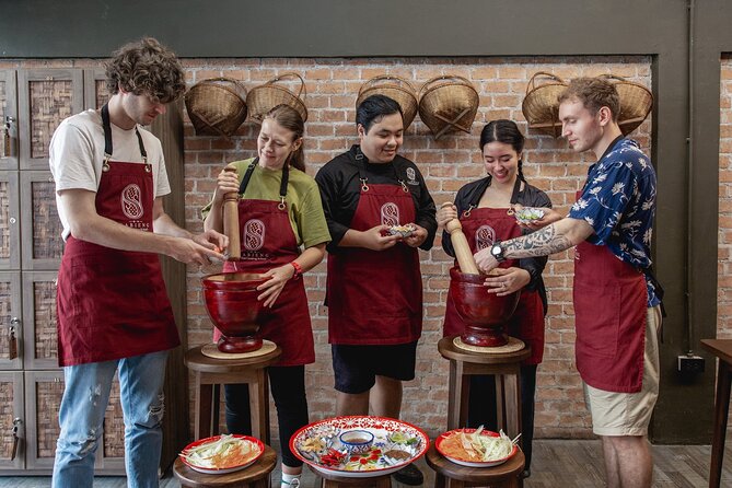 Authentic Thai Cooking with the Largest market visit &TukTuk ride - Chef Pim, Alex, Ping, and the teaching style