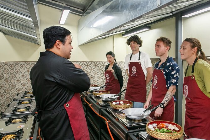 Authentic Thai Cooking with the Largest market visit &TukTuk ride - A clean, practical place to cook