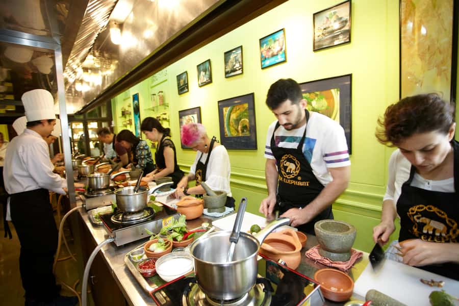 Bangkok: Blue Elephant Thai Cooking Class - The morning market visit adds real context