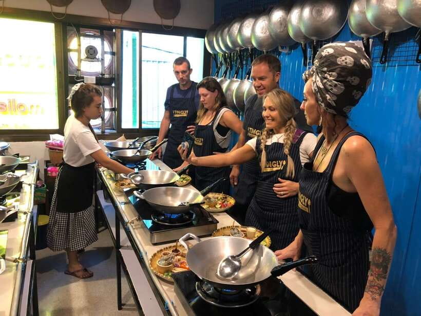Bangkok: Tingly Thai Cooking School Half-Day Cooking Class - Start at the market, but choose the morning session