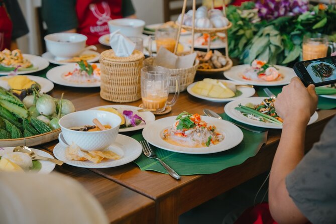 Bangkok Udomsuk Thai Cooking Class with local market tour - A changing Thai menu and daily dessert