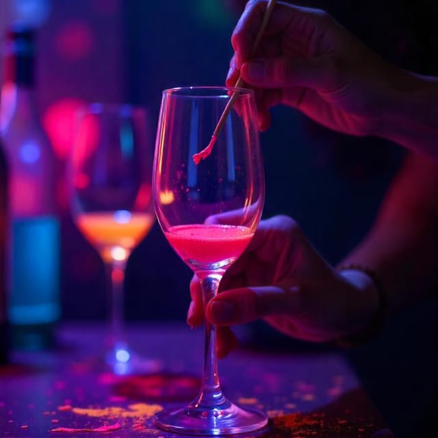 Barcelona: Cocktail Class Workshop - Make Shake Cook & Paint - Cooking in the dark and painting with UV light