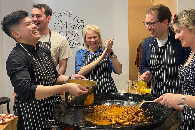 Barcelona Paella Cooking Class & Boqueria & Hofmann-Trained Chefs - Making your own sangria