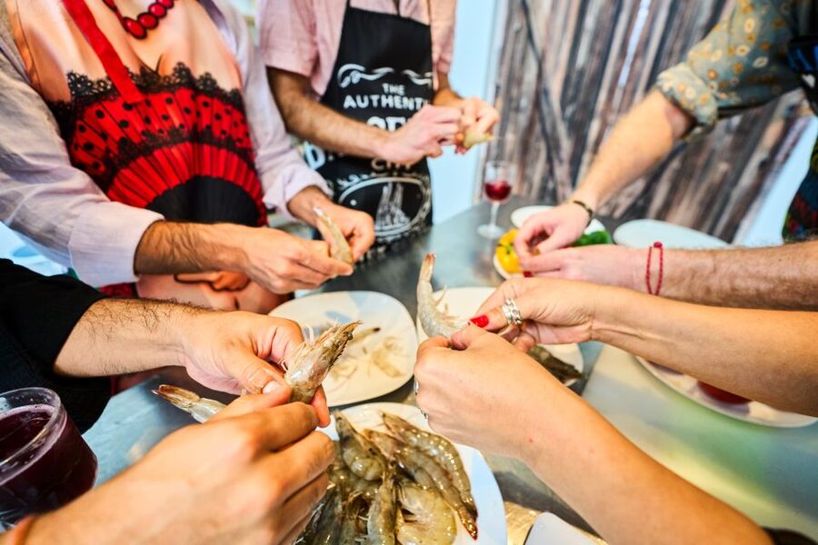 Barcelona: Paella Cooking Class with Market Visit and More - Preparing the paella step by step