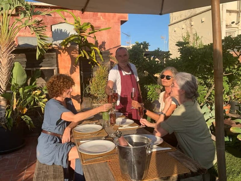 Barcelona: Paella Seafood Master Cooking Class with Sangria - The rooftop terrace is part of the experience