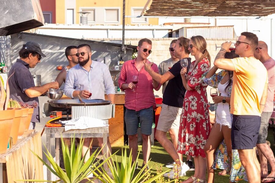 Barcelona: Rooftop Paella Cooking Class with Sangria - Recipes make the class useful after Spain