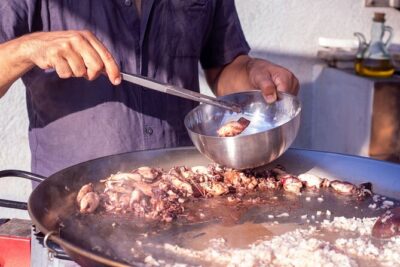 Barcelona Rooftop Paella Cooking Class with Sangria & Local Host