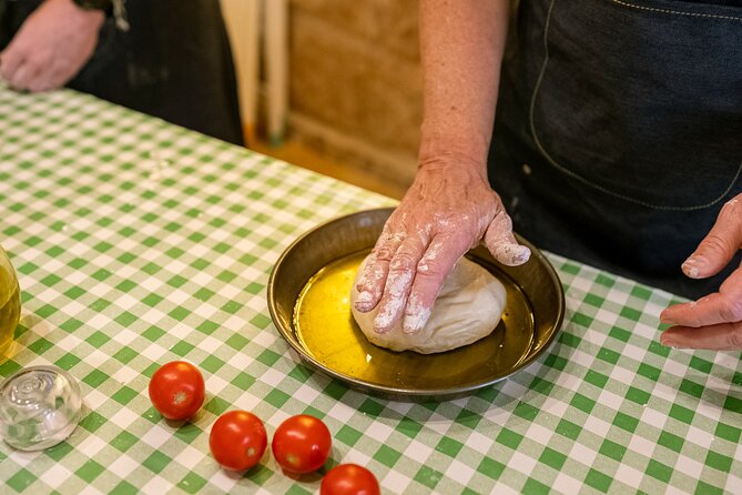 Bari Cooking Class: Traditional Focaccia & Orecchiette - The final meal and glass of wine