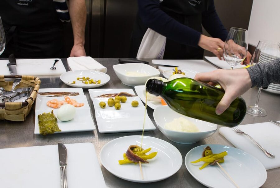 Basque cooking class in San Sebastian - Basque cheesecake ends the meal