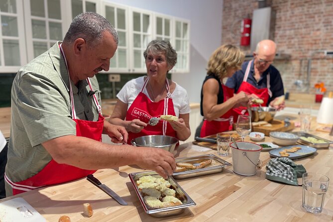 Basque Pintxos and Tapas Cooking Class in Bilbao - Local wine, charcuterie, and the social side