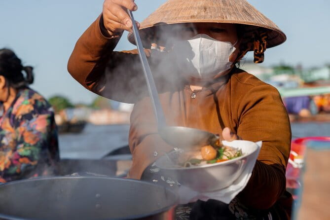Biking and Cooking Class in Can Tho Rural - Lunch, fruit, and lotus tea
