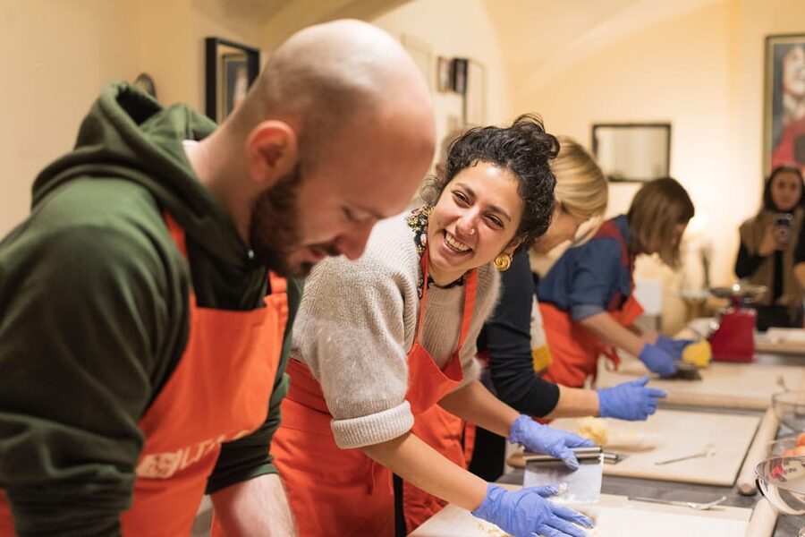 Bologna: Pasta Cooking Class, Ragu, Spritz, Wine & Gelato - Making a Casoni Spritz