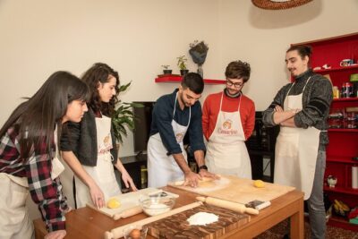 Bologna Walking Tour & Traditional Cooking Class with Wine