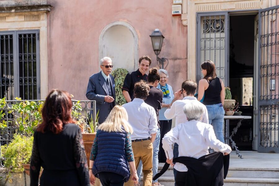 Catania: Cooking class set in a sea front historic villa - From worktable to dinner at the villa