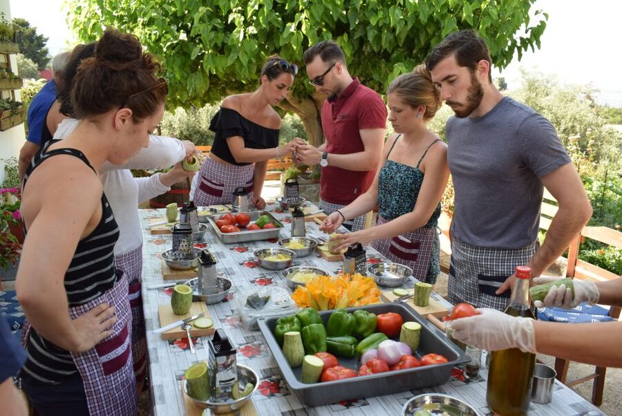 Chania: Authentic Cooking Class in the White Mountains - Cheese, wine, ntakos, and tzatziki