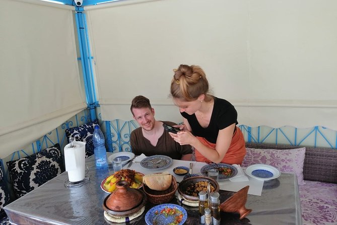 Chefchaouen Cooking Class - Sitting down to eat what you prepared