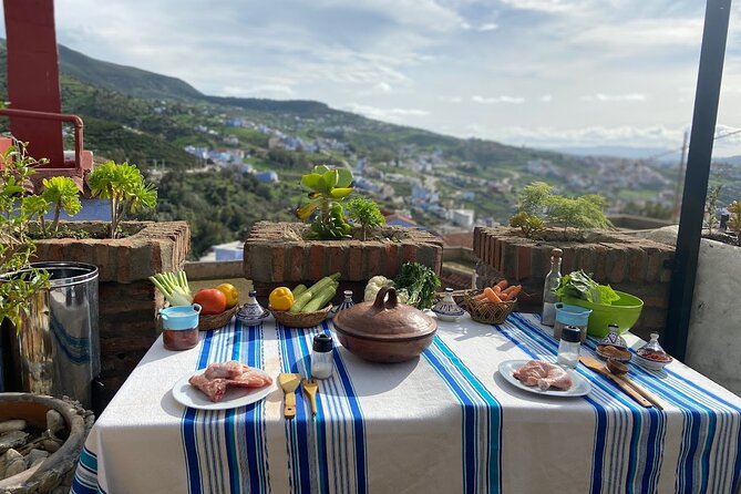 Chefchaouen Private Cooking Class with Mountain View - Mountain views while the food cooks
