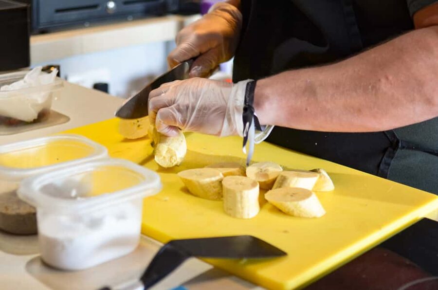 'Chillo al Coco' Cooking Class & Taino Concept store - A full plate of cassava, plantain, and rice