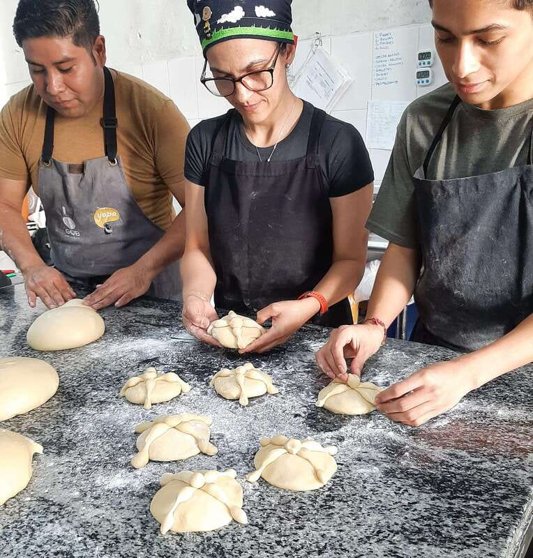 Cook Conchas & Pan de Muerto and Visit a Candies Factory - Making conchas and pan de muerto by hand
