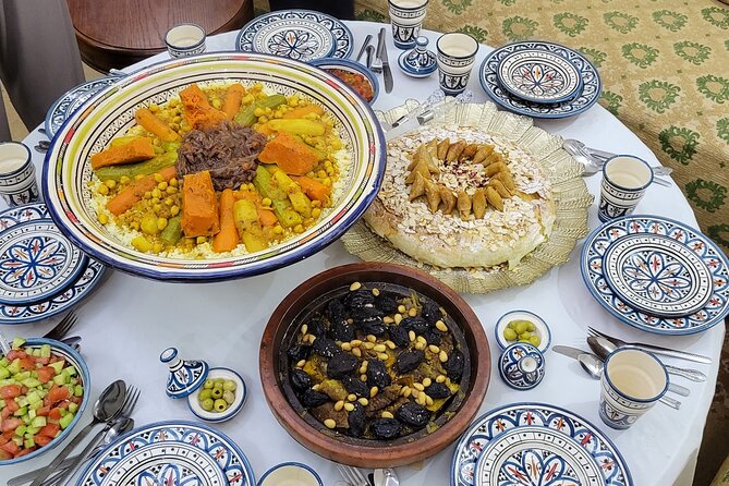 Cook Moroccan Food & Try on Traditional Clothes like a local - A Casablanca welcome with mint tea and homemade cookies