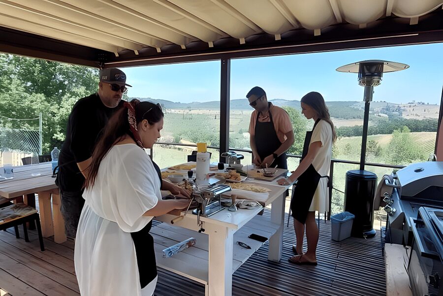 Cooking class in our family farm in Chianti with lunch - Bread, schiacciata, and a full menu