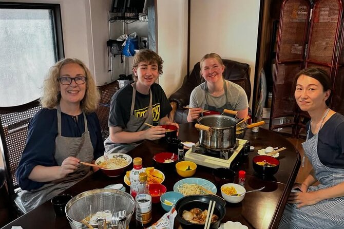 Cooking Class: Make a Local Delicacy in a Japanese House - Sitting down to eat what you made