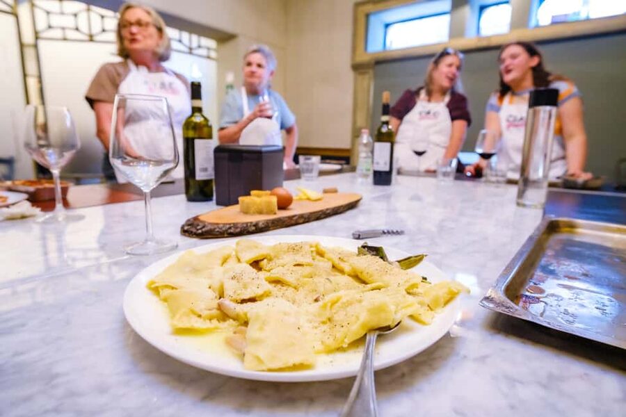 Cooking Class with Carbonara, Pesto Making, Lasagna, Cannoli - Making carbonara with a simple ingredient list