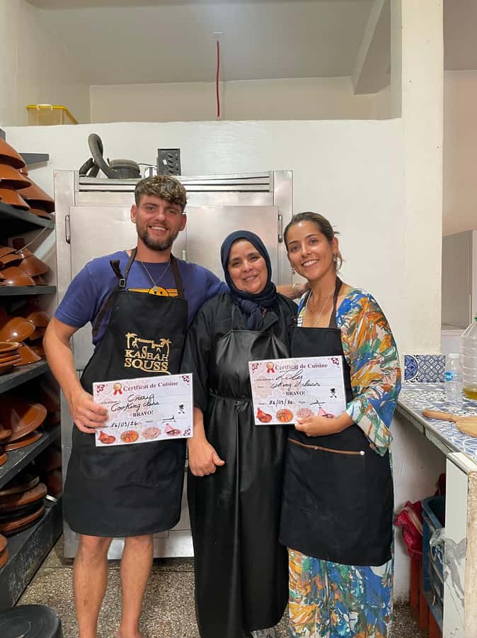 Cooking classes in Agadir, Moroccan Gastronomy on the Menu + Free Transfer - Eating the tagine you prepared