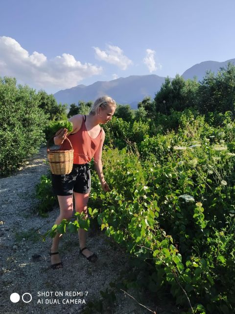 Cooking Lesson in Heraclion by Baxes - Eating on the veranda above the olive groves