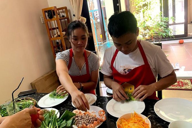 Cooking with Jolie in Hoi An and Lantern making class (JHA4) - Eating the lunch you prepared