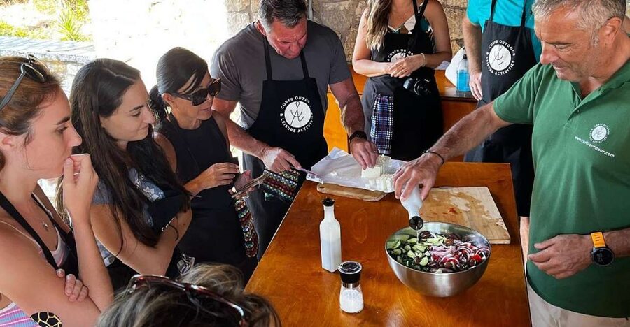 Corfu: Greek Cooking Class & Olive Oil Tasting - A five-course lunch on the terrace