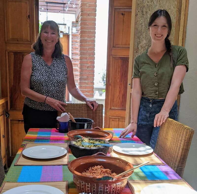 Coyocán: Market Tour and Cooking Class - Cooking in the vintage kitchen at Meztli